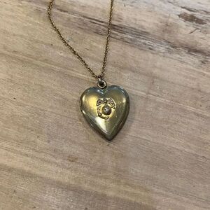 Marine Corps Inscribed Heart Shaped Locket Necklace To Lucy Love Stas’